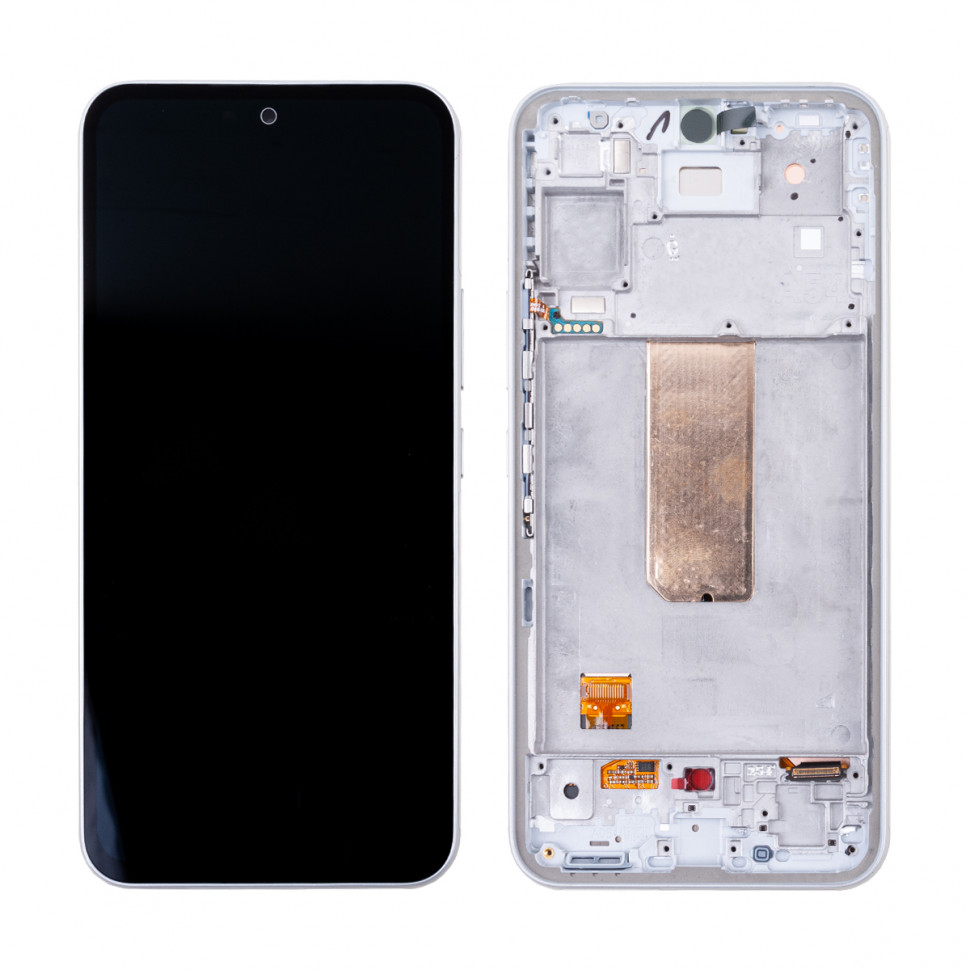 Дисплей с рамкой для Samsung A546E (A54 5G) Белый Оригинал (SP)