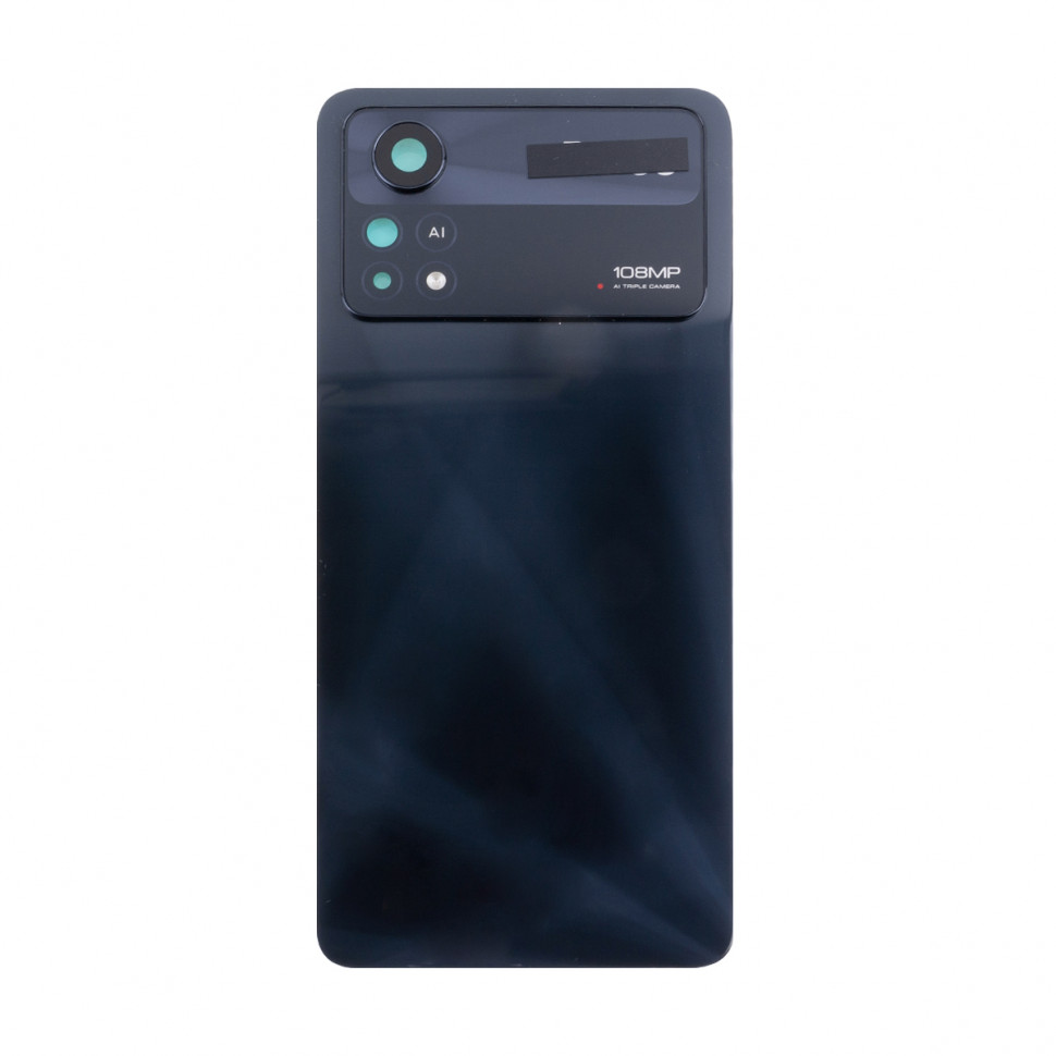 Задняя крышка для Xiaomi Poco X4 Pro 5G Черный Оригинал