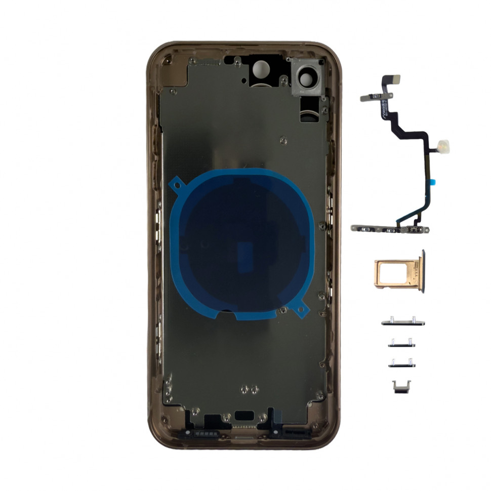 Корпус для iPhone Xr (A2105) в стиле iPhone 16 Pro Бежевый