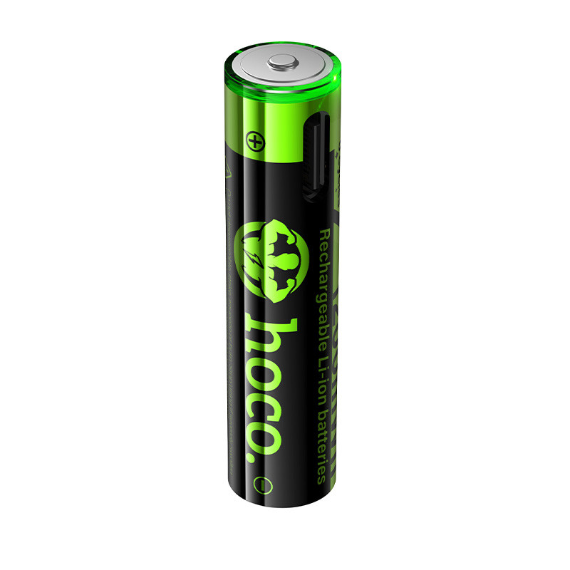 Аккумулятор "AAA" Hoco Li-ion 1.5V 800 mAh (2 шт, перезаряжаемые, зарядка через Type-C)