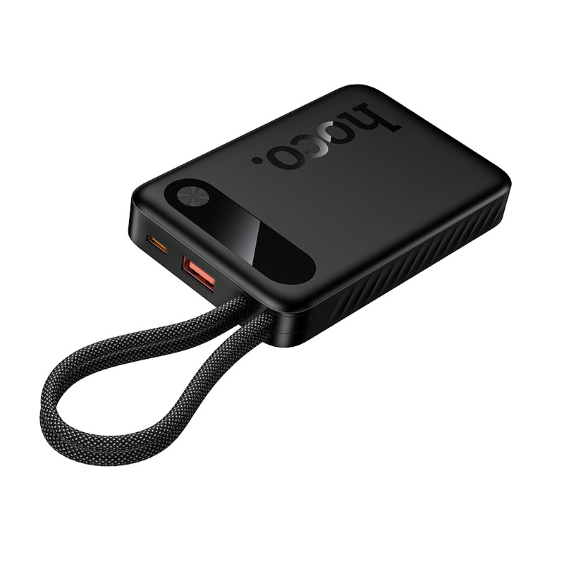 Внешний Аккумулятор Hoco J171 10000 mAh (22.5W, 20W, PD, Type-C, кабель Type-C, LCD) Черный