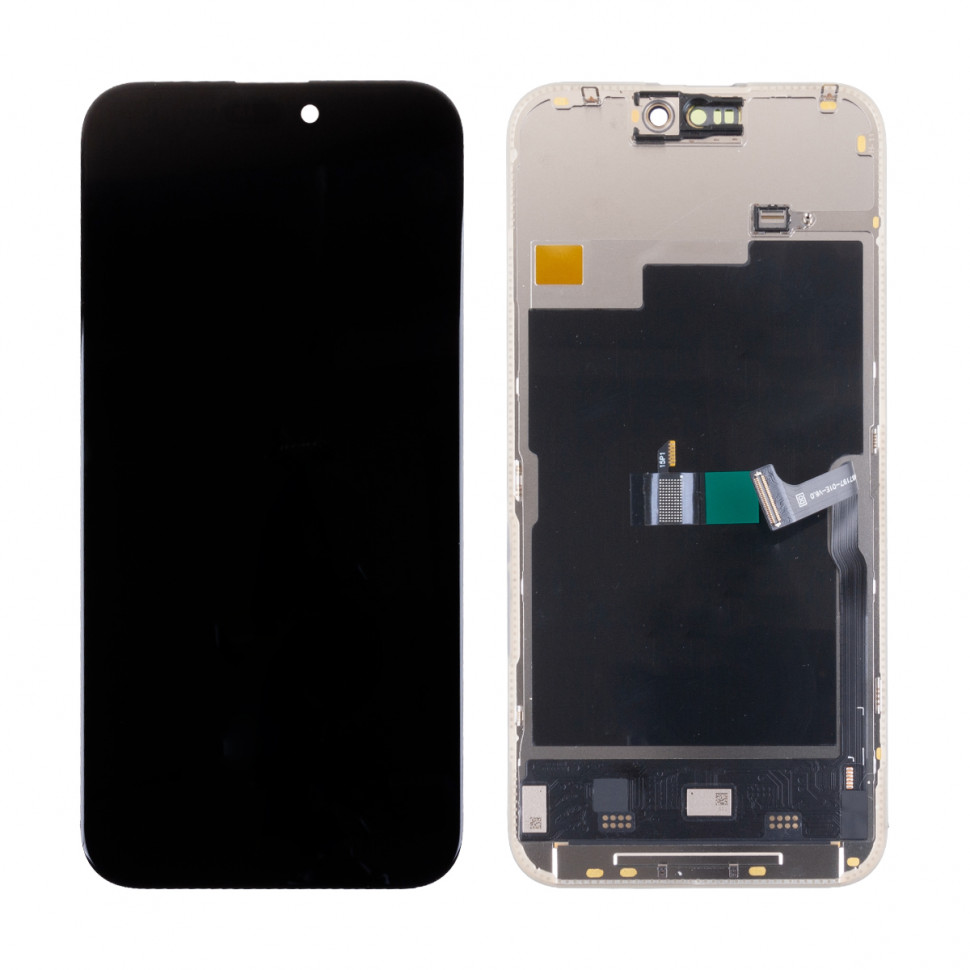 Дисплей для iPhone 15 Pro Max с тачскрином Черный - DD Soft OLED, Full HD, 120 Гц (площадка под IC)