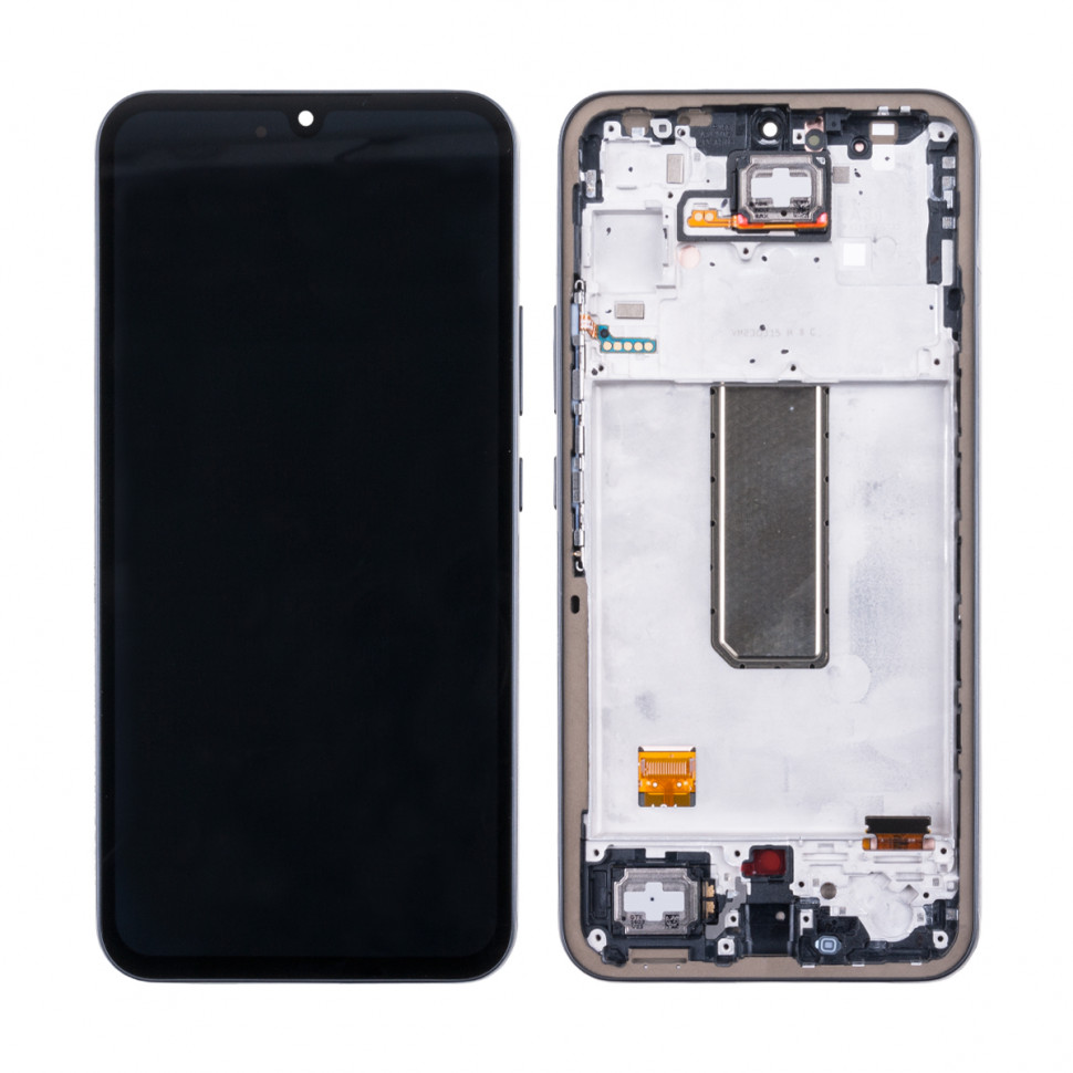 Дисплей с рамкой для Samsung A346B (A34 5G) Черный Оригинал (SP)