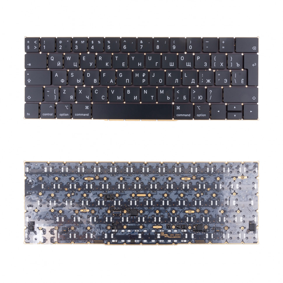 Клавиатура для ноутбука MacBook Pro 13"/15" A1989/A1990 (2018-2019, Г-образный Enter RU) Черный