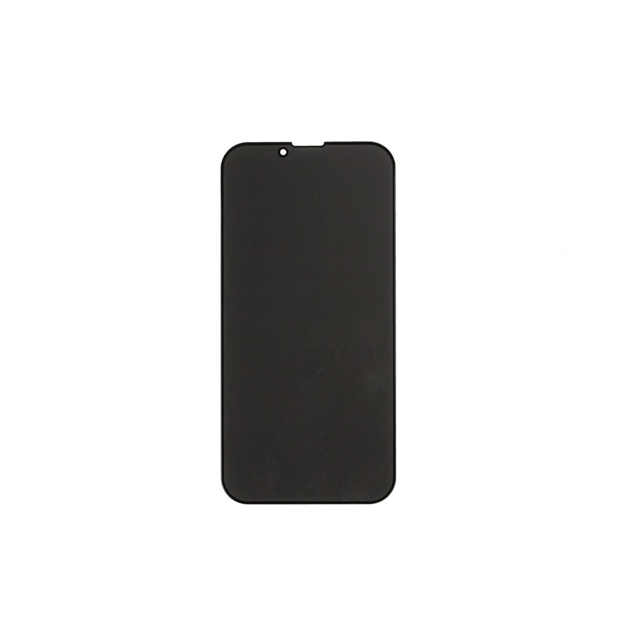 Защитное стекло "Антишпион" для iPhone 13 mini Черный (Закалённое, полное покрытие)