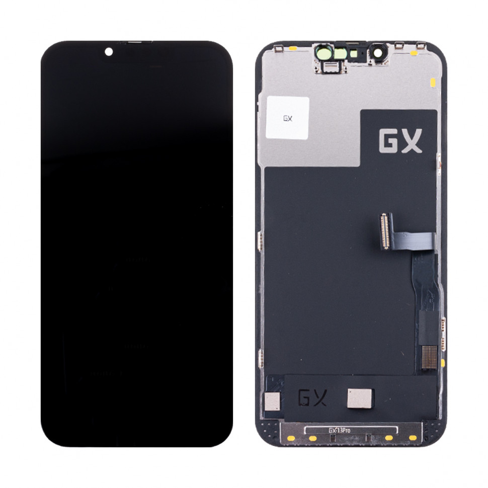 Дисплей для iPhone 13 Pro с тачскрином Черный - GX Hard OLED (площадка под IC)