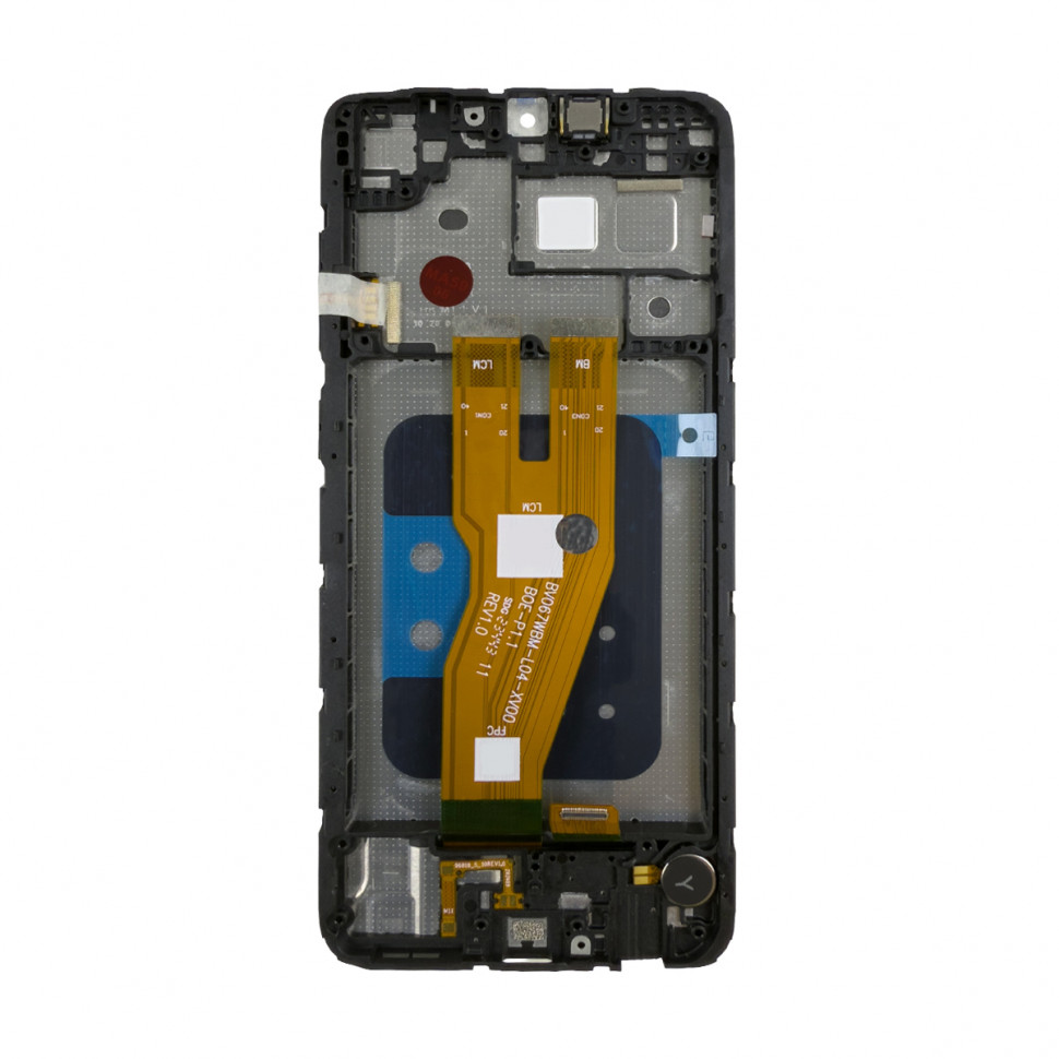 Дисплей с рамкой для Samsung A055F (A05) Черный Оригинал Ref. (SP)