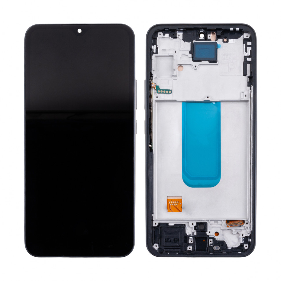Дисплей с рамкой для Samsung A346B (A34 5G) Черный In-Cell