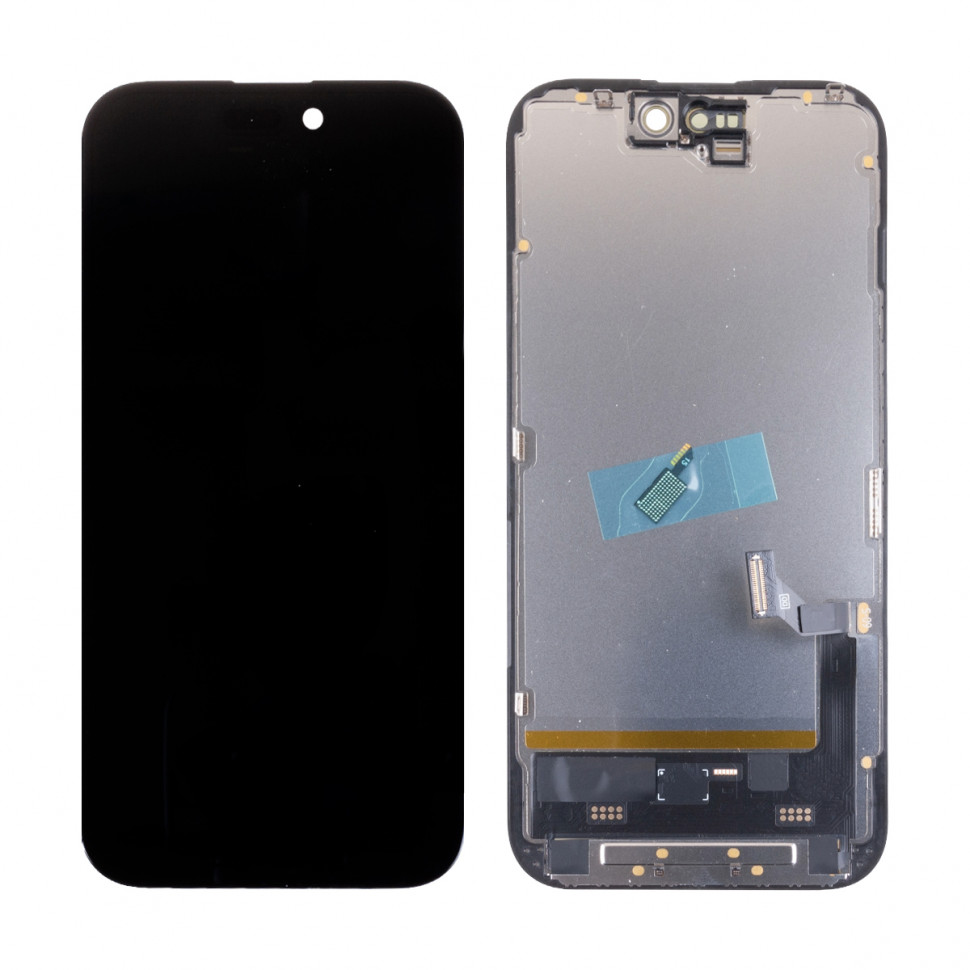 Дисплей для iPhone 15 с тачскрином Черный - DD Soft OLED, Full HD (площадка под IC)