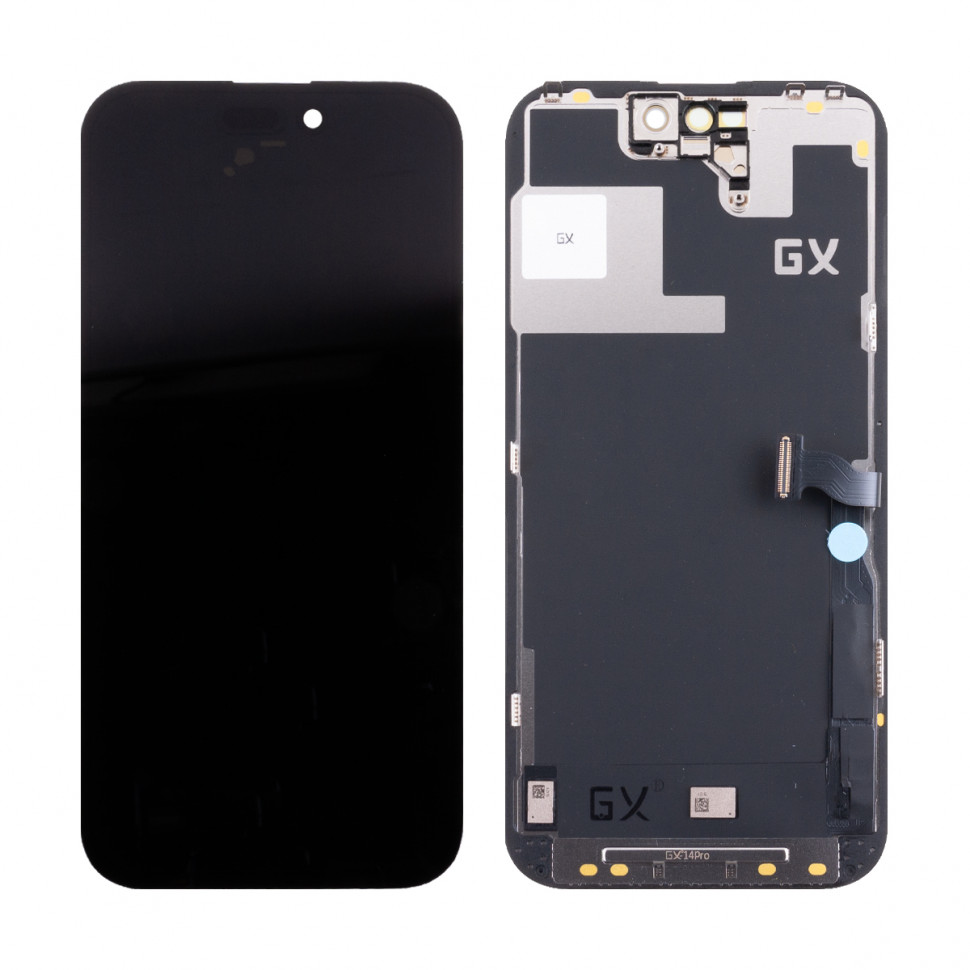 Дисплей для iPhone 14 Pro с тачскрином Черный - GX Hard OLED (площадка под IC)
