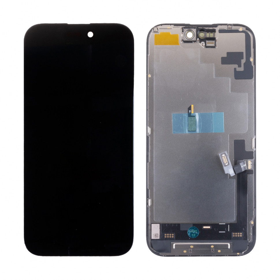 Дисплей для iPhone 16 с тачскрином Черный - DD Soft OLED, Full HD (площадка под IC)