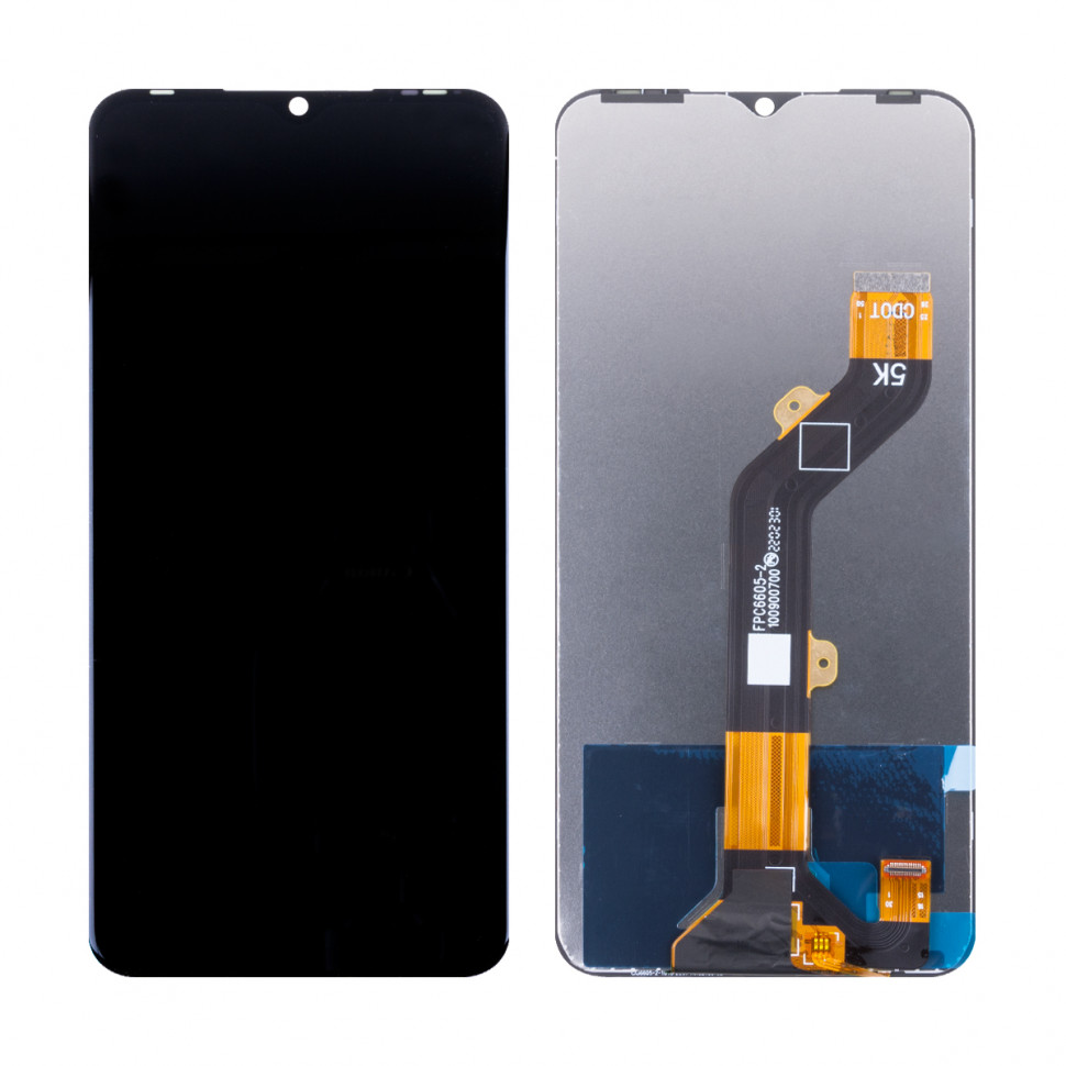 Дисплей для Tecno Spark 8C с тачскрином Черный Оригинал