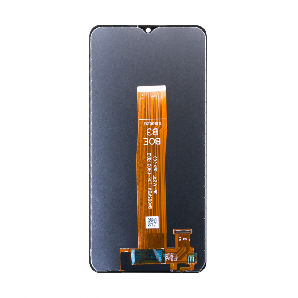Дисплей для Samsung A127F (A12 Nacho) с тачскрином Черный Оригинал
