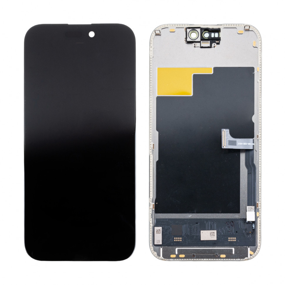 Дисплей для iPhone 15 Pro с тачскрином Черный Soft OLED, Full HD, 120 Гц (с верификацией)