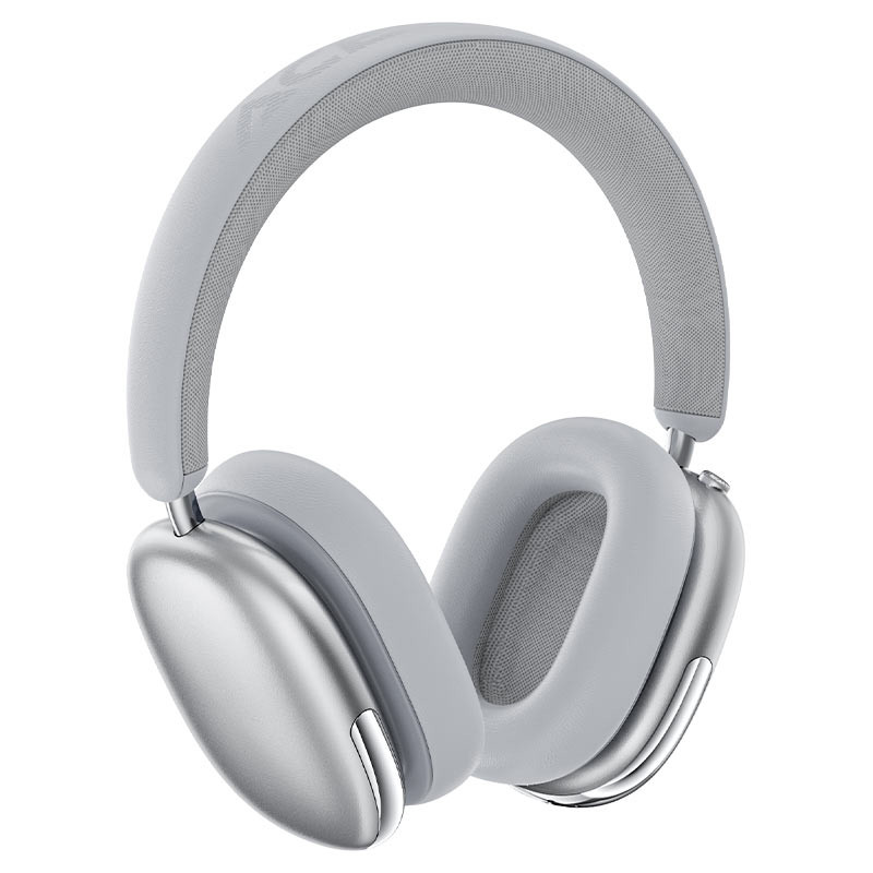 Беспроводные наушники Bluetooth Acefast H9 (накладные, ANC) Серебро