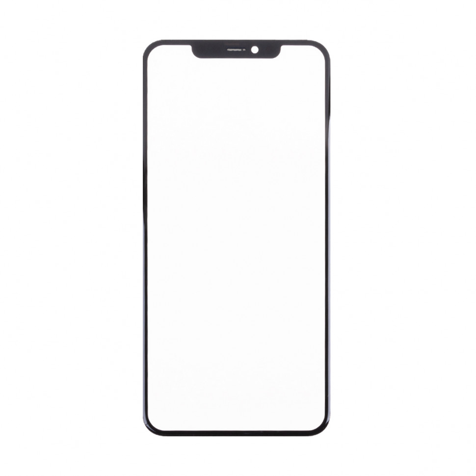 Стекло для iPhone 11 Pro Max с OCA пленкой Черный Оригинал (Feaglet)