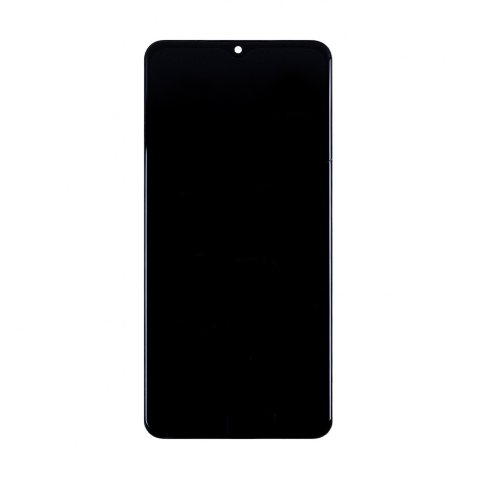 Дисплей с рамкой для Samsung A127F (A12 Nacho) Черный Оригинал Ref. (SP)