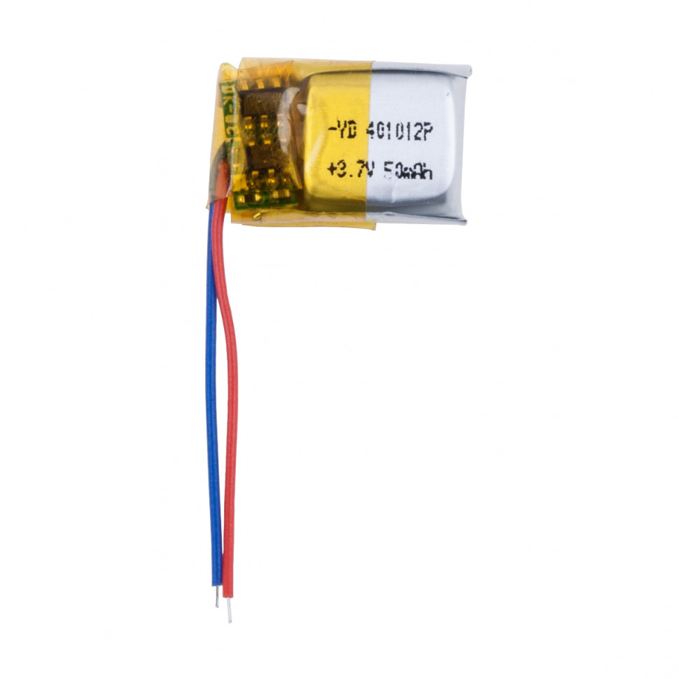 Аккумулятор универсальная 401012p 3,7v Li-Pol 50 mAh (4*10*12 mm) (для TWS наушников)