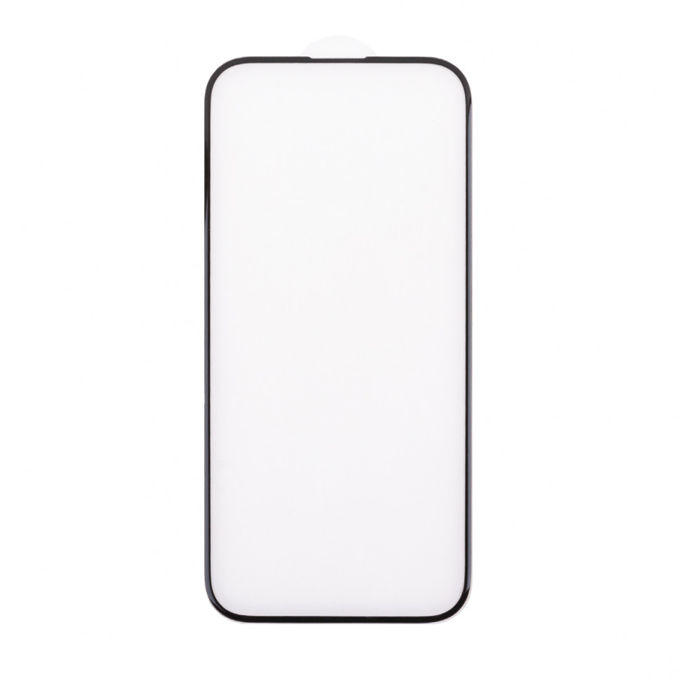 Защитное стекло "Премиум" для iPhone 15 Черный (Закалённое+, полное покрытие)