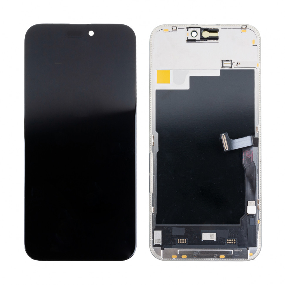 Дисплей для iPhone 15 Pro Max с тачскрином Черный Soft OLED, Full HD, 120 Гц (с верификацией)