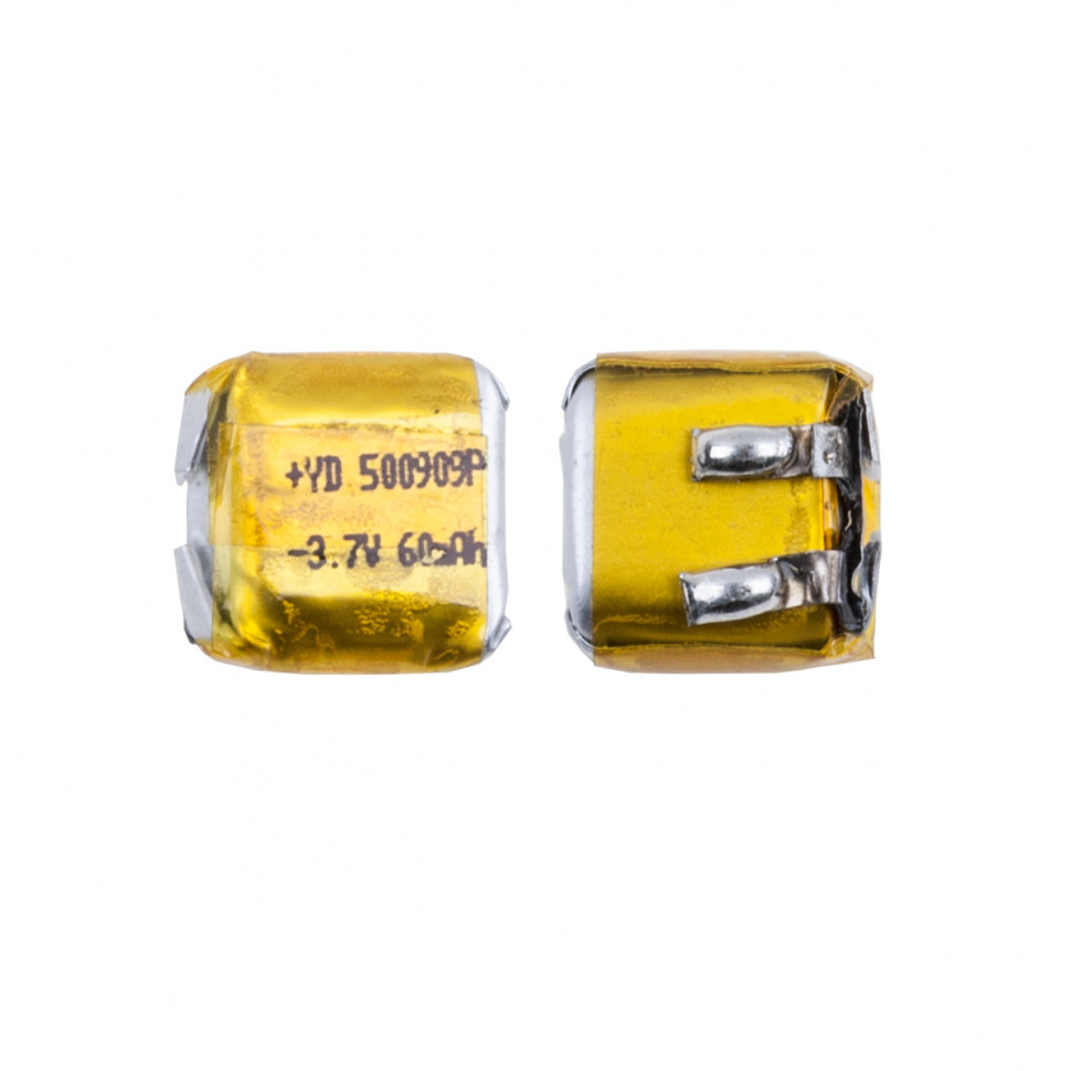 Аккумулятор универсальная 500909p 3,7v Li-Pol 60 mAh (5*9*9 mm) (для TWS наушников)