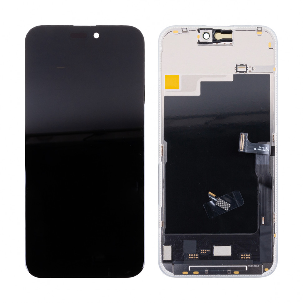 Дисплей для iPhone 15 Pro Max с тачскрином Черный Soft OLED, Full HD, 120 Гц (площадка под IC)