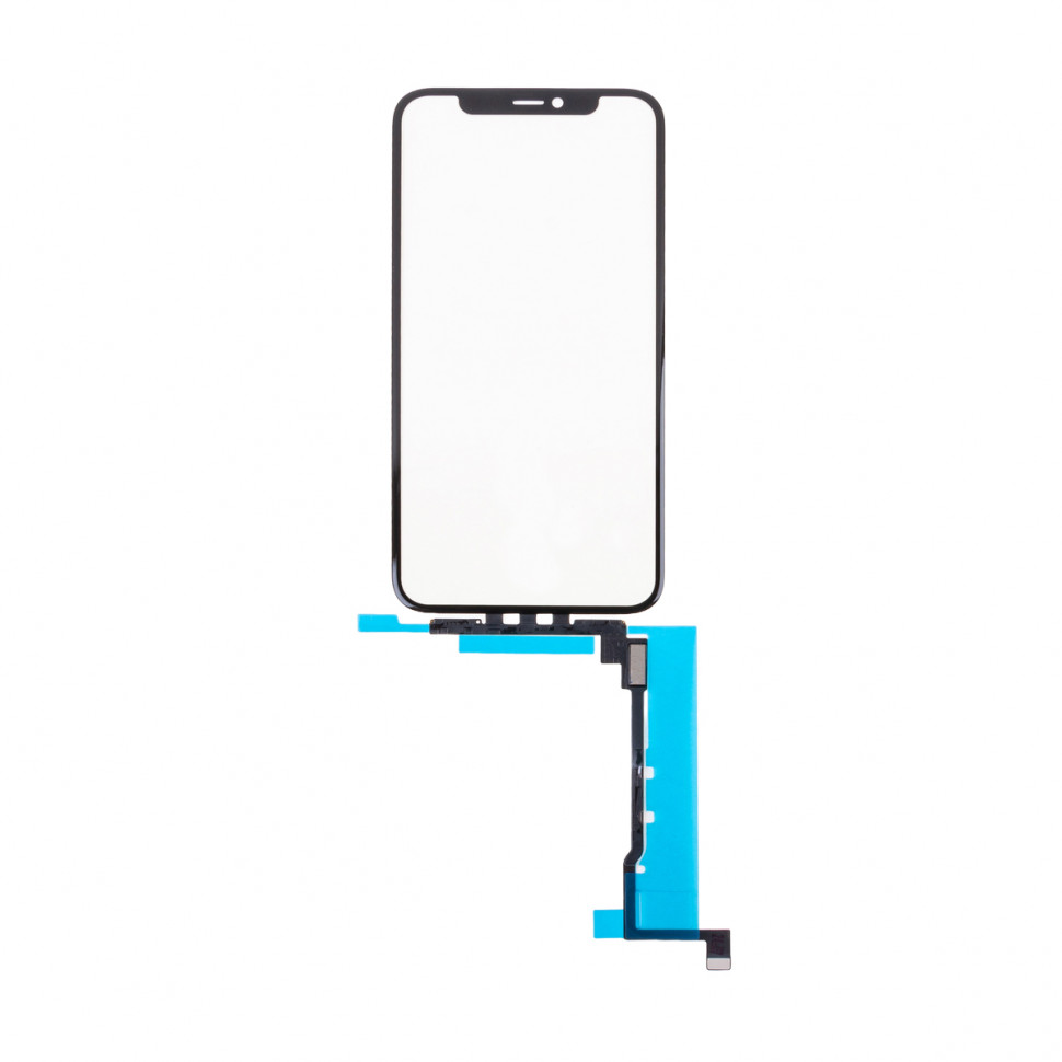 Стекло для iPhone 11 Pro c OCA пленкой с тачскрином Черный Оригинал (Feaglet)