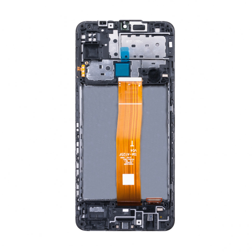 Дисплей с рамкой для Samsung M127F (M12) Черный Оригинал Ref. (SP)
