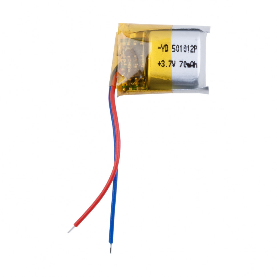Аккумулятор универсальная 501012p 3,7v Li-Pol 70 mAh (5*10*12 mm) (для TWS наушников)
