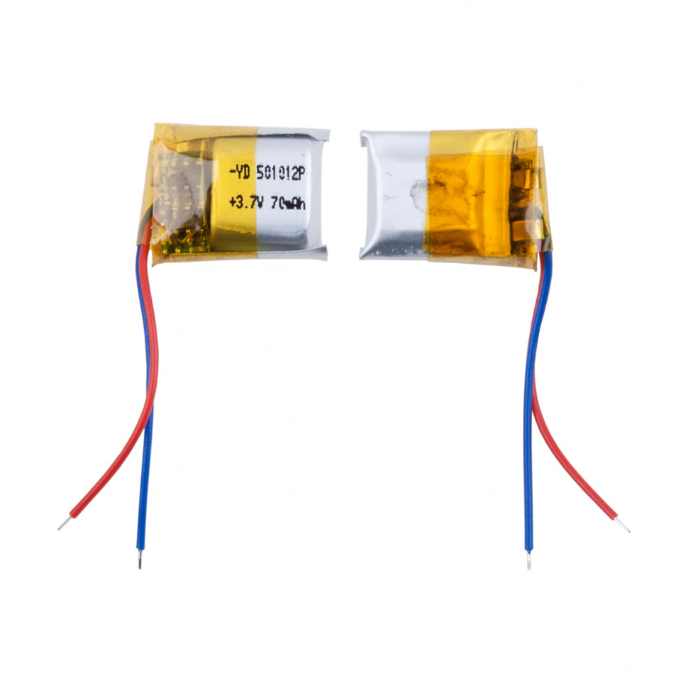 Аккумулятор универсальная 501012p 3,7v Li-Pol 70 mAh (5*10*12 mm) (для TWS наушников)