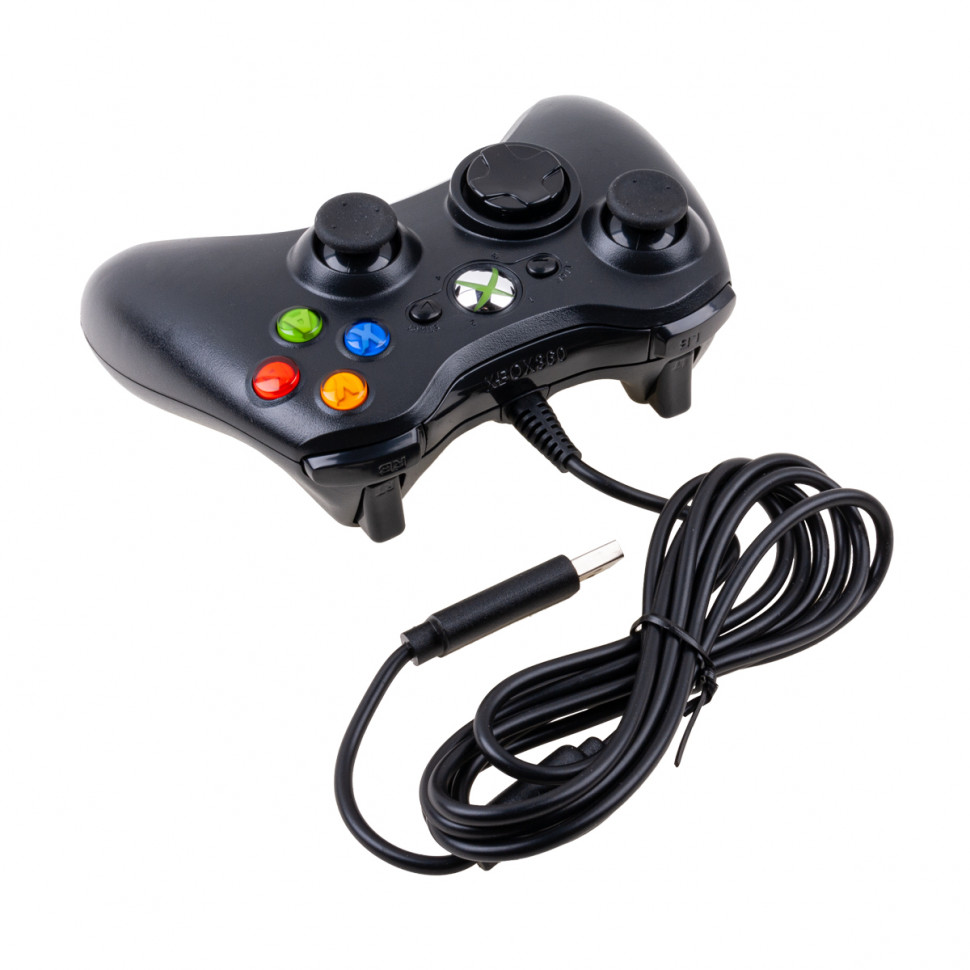 Геймпад для Xbox 360 (проводной) Черный