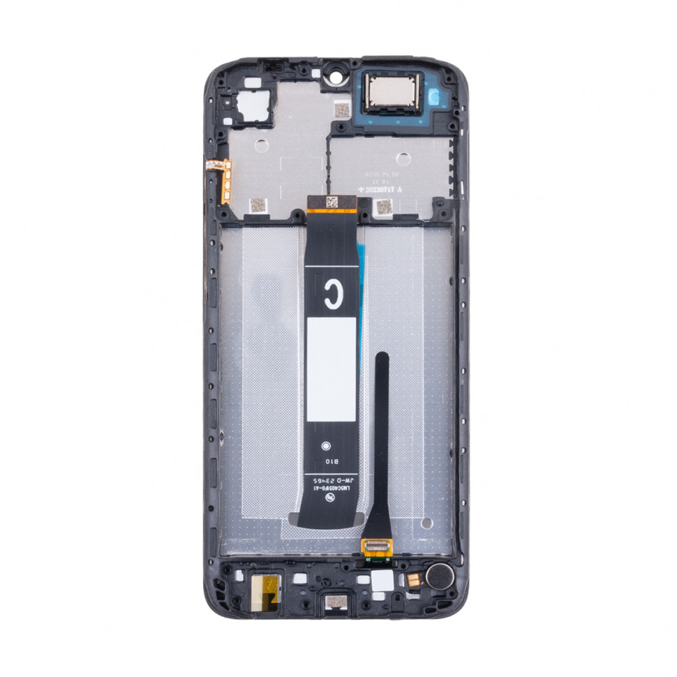 Дисплей с рамкой для Xiaomi Redmi A2+ Черный Оригинал