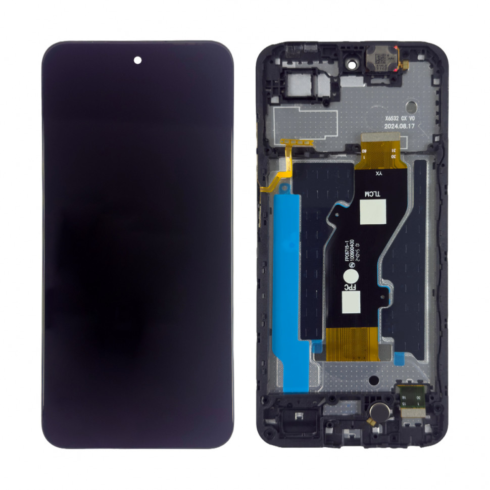 Дисплей с рамкой для Infinix Smart 9/9 HD Черный Оригинал