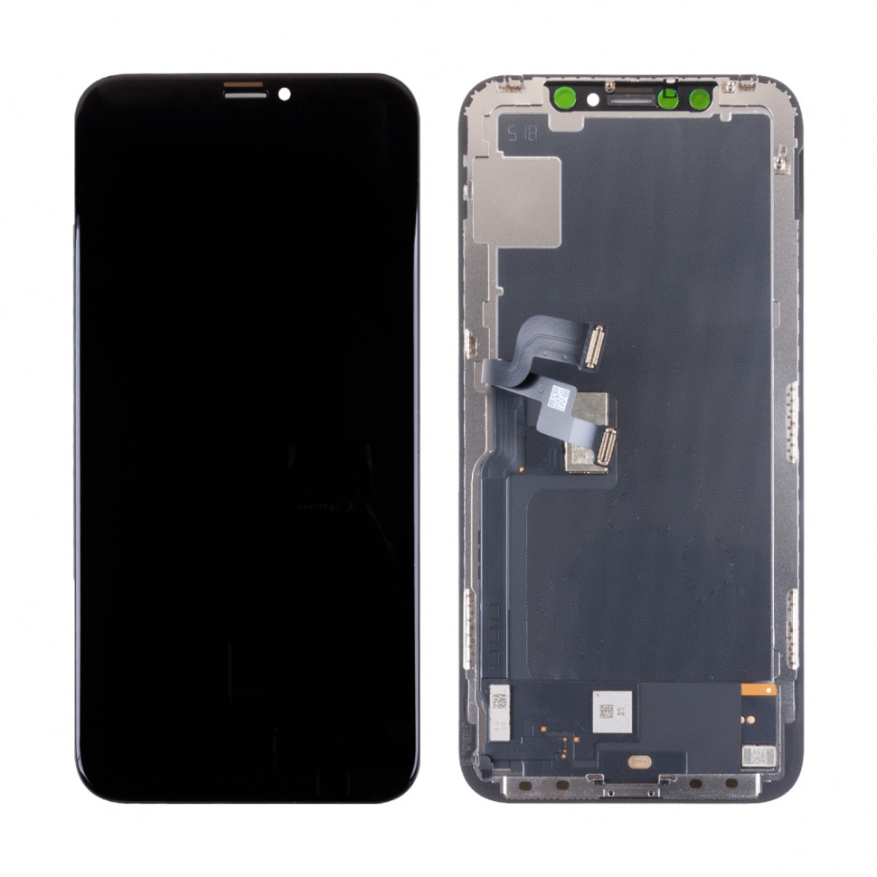 Дисплей для iPhone X с тачскрином Черный - DD Hard OLED, Full HD