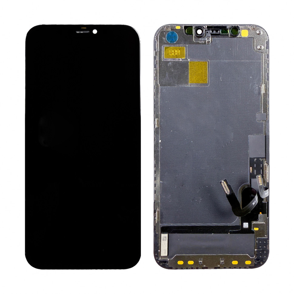 Дисплей для iPhone 12/12 Pro с тачскрином Черный - DD Hard OLED, HD+ (площадка под IC)