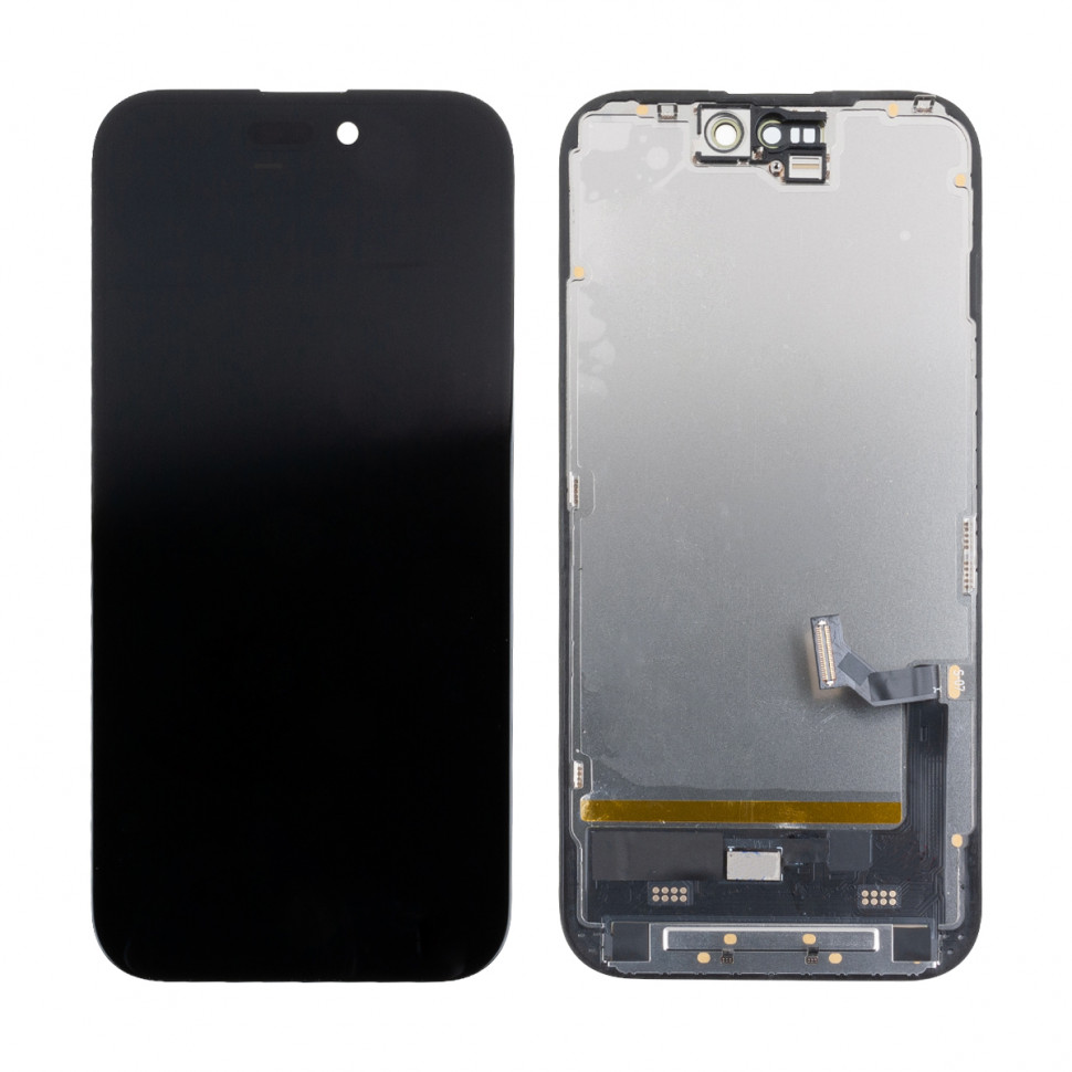 Дисплей для iPhone 15 с тачскрином Черный Soft OLED, Full HD (с верификацией)