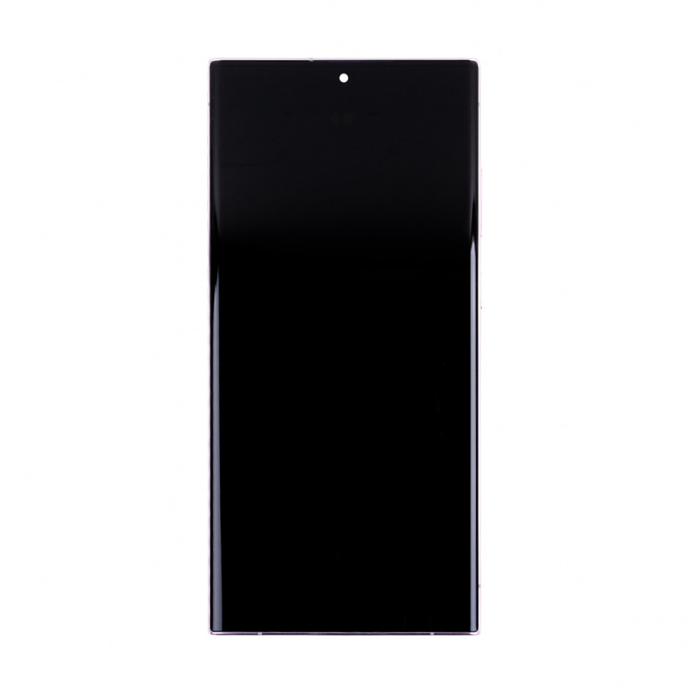 Дисплей с рамкой для Samsung S918B (S23 Ultra) Лавандовый Оригинал (SP)