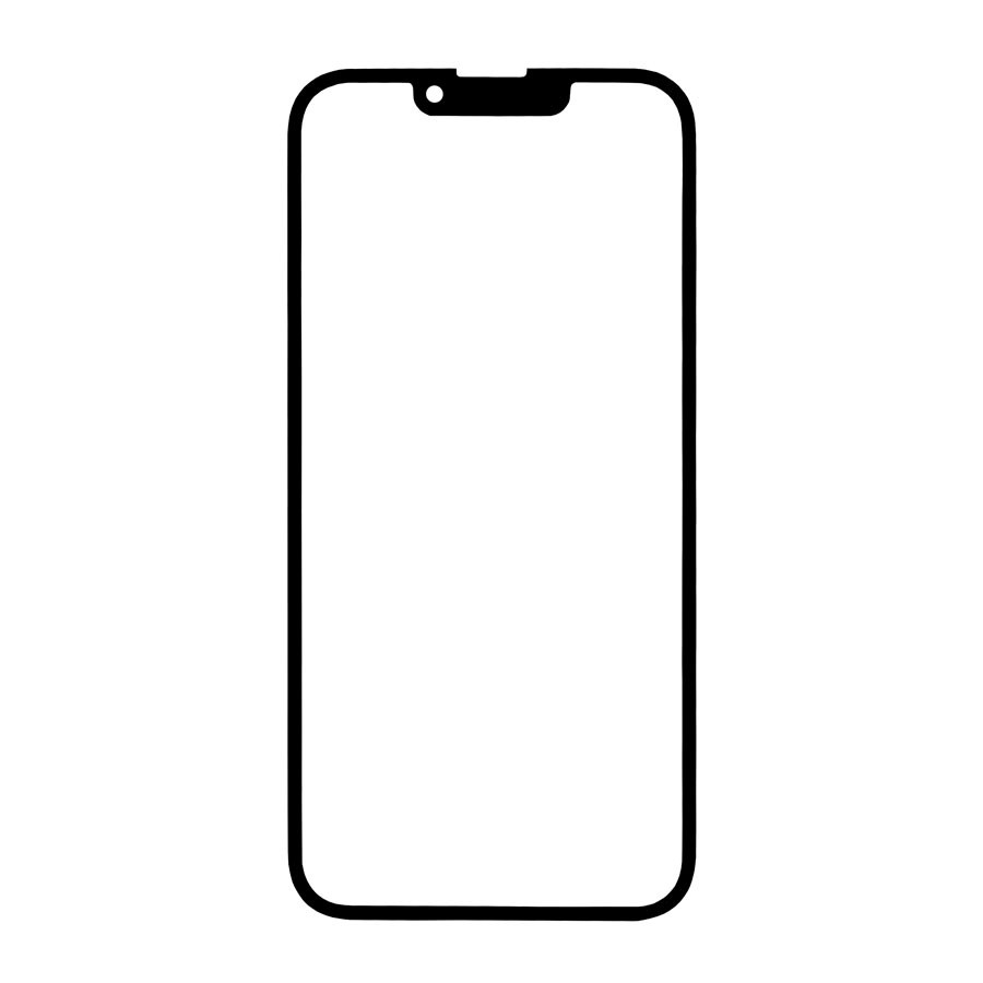 Стекло для iPhone 13 Pro Max с OCA пленкой Черный Оригинал (Mitsubishi)