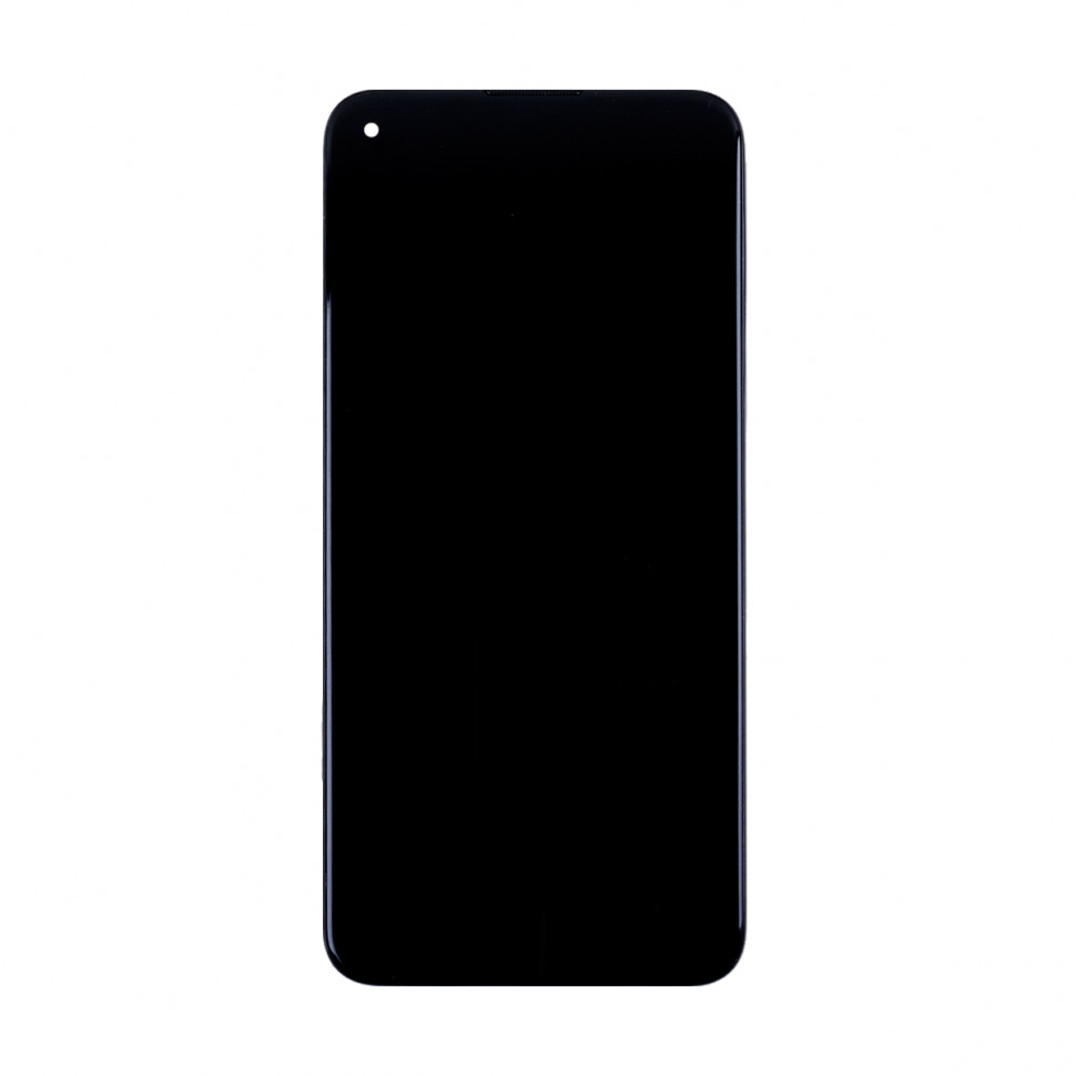 Дисплей с рамкой для Samsung A115F (A11) Черный Оригинал Ref. (SP)