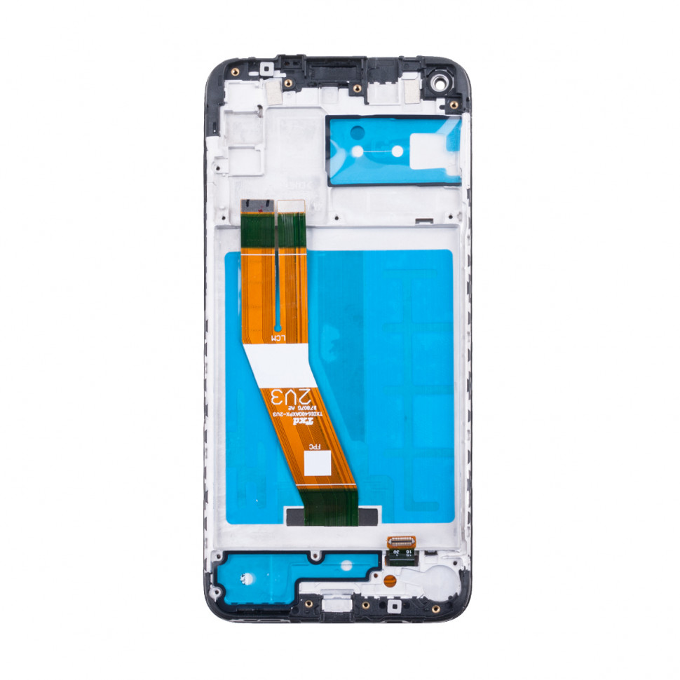 Дисплей с рамкой для Samsung A115F (A11) Черный Оригинал Ref. (SP)