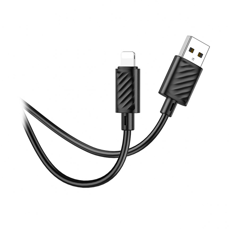 Кабель USB - Lightning Hoco X88 (2.4А) Черный
