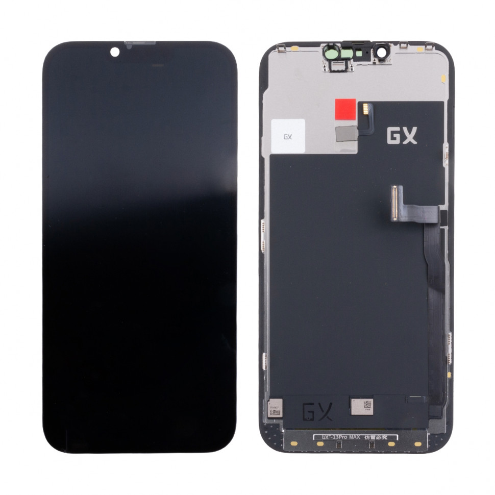 Дисплей для iPhone 13 Pro Max с тачскрином Черный - GX Hard OLED (площадка под IC)