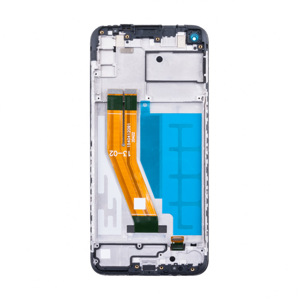 Дисплей с рамкой для Samsung M115F (M11) Черный Оригинал Ref. (SP)