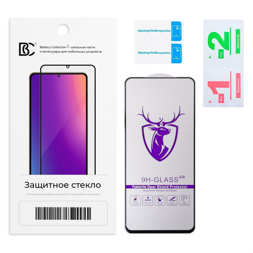 Защитное стекло "Премиум" для OPPO Reno 5 Lite/A74 4G/A78 4G Черный