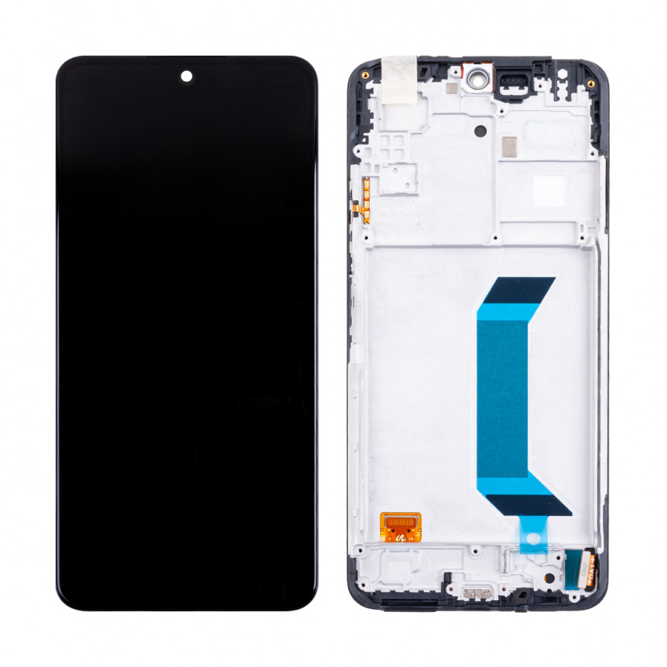 Дисплей с рамкой для Xiaomi Poco X5 5G/Redmi Note 12 5G Черный Оригинал (SP)