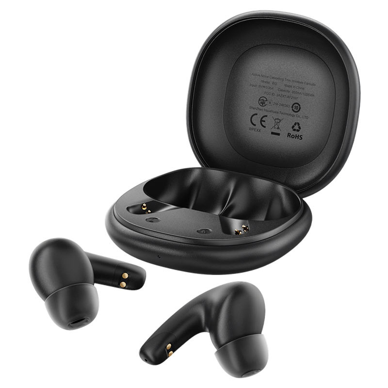 Беспроводные наушники Bluetooth Acefast W3 (TWS, вакуумные, ANC) Черный