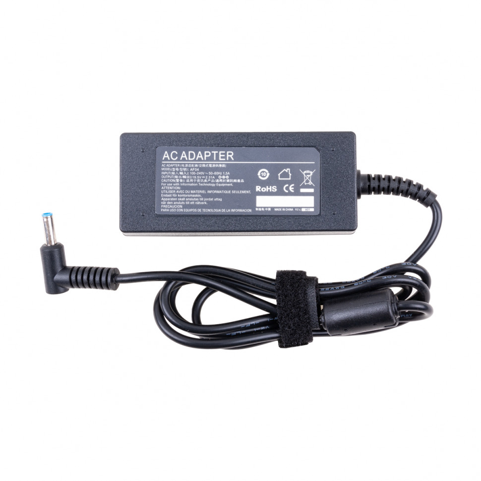 Блок питания для ноутбука HP/Dell 19,5V, 2,31A, 45W (4,5×3,0 с иглой) - Стандарт (без кабеля)