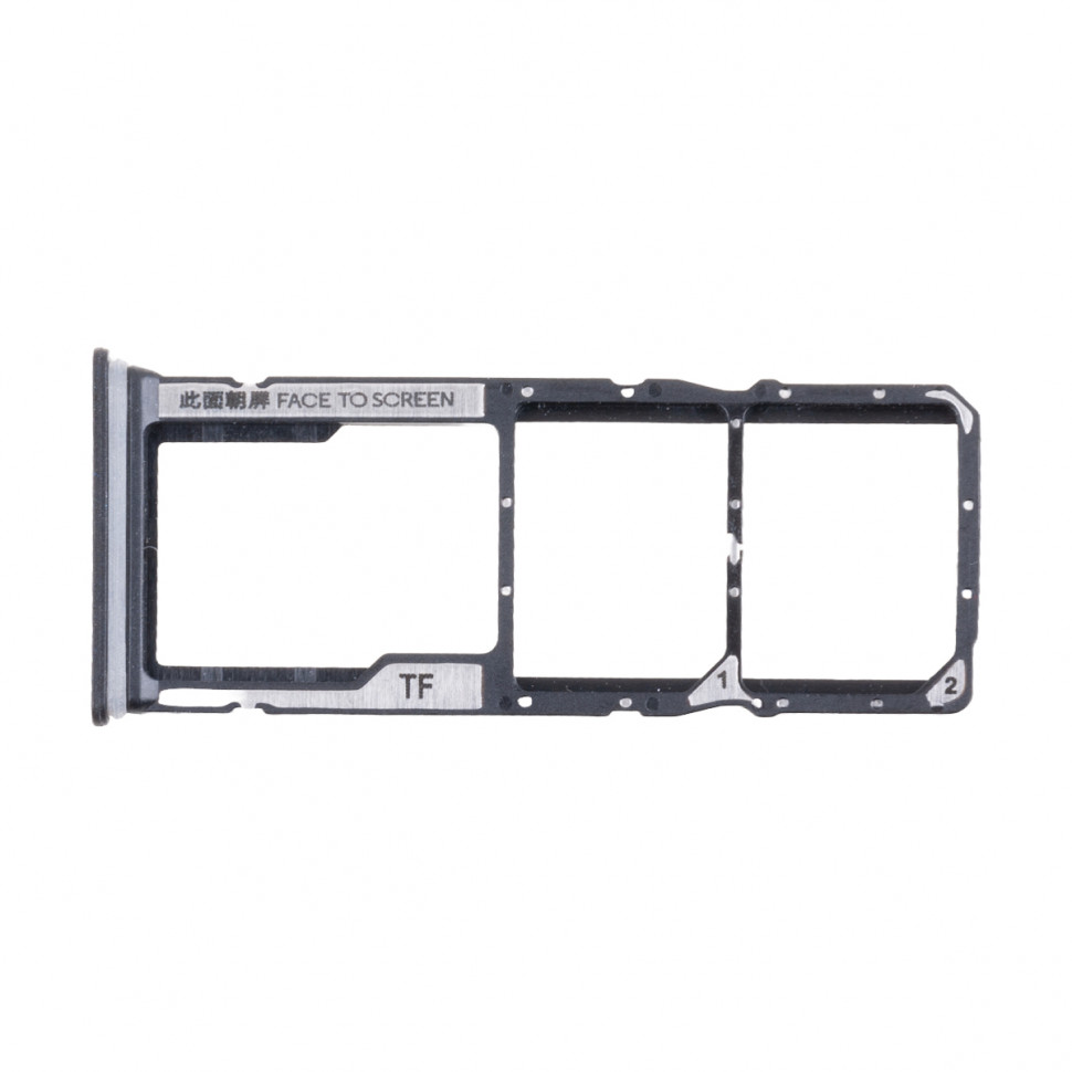 Держатель SIM для Xiaomi Redmi 14C/Poco C75 (2411DRN47C/2410FPCC5G) Черный