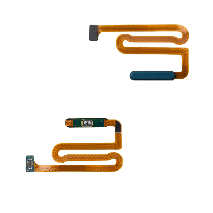 Шлейф для Samsung M127F/A125F/A127F (M12/A12/A12 Nacho) сканер отпечатка пальцев Синий