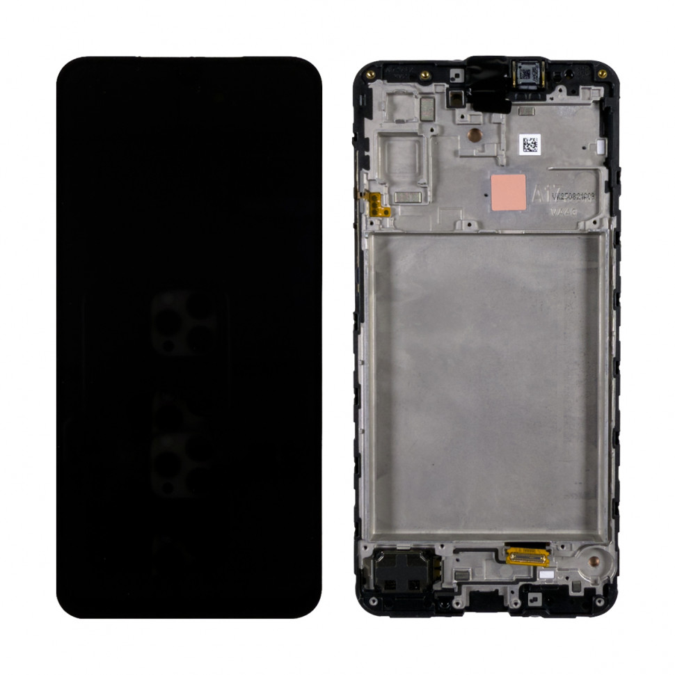 Дисплей с рамкой для Samsung A175F (A17 4G) Черный Оригинал (SP)